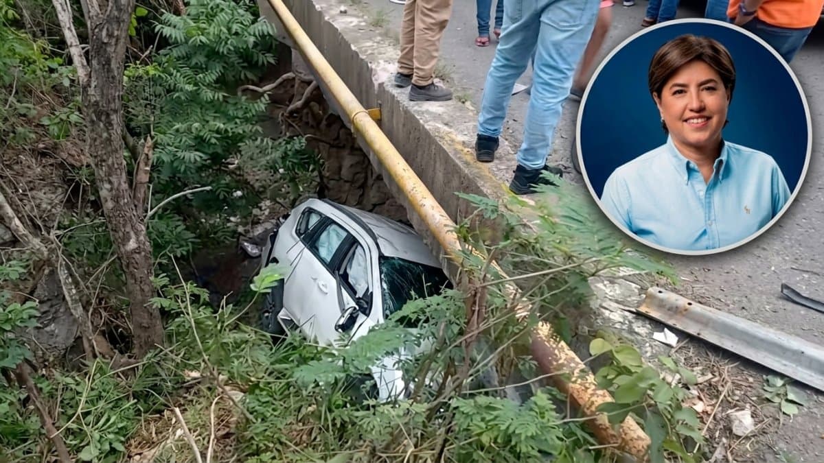 Gobernadora de Dajabón sale ilesa tras aparatoso choque de su vehículo con un camión