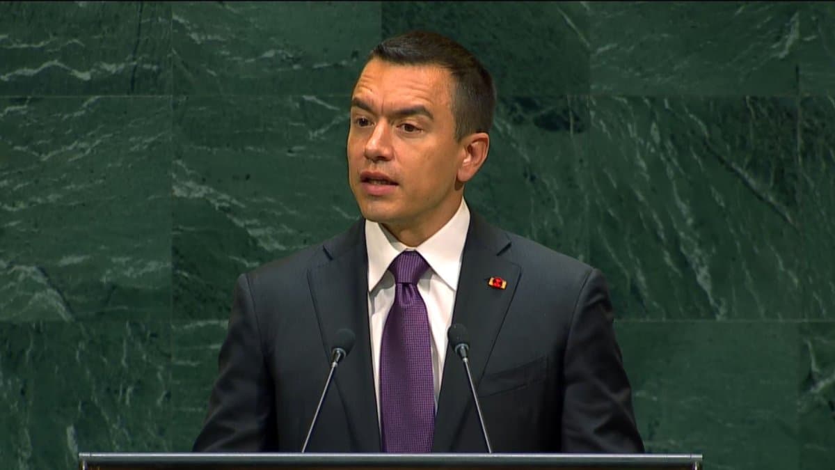 Daniel Noboa plantea tres propuestas contra el crimen organizado ante la ONU: ¿cuáles son?