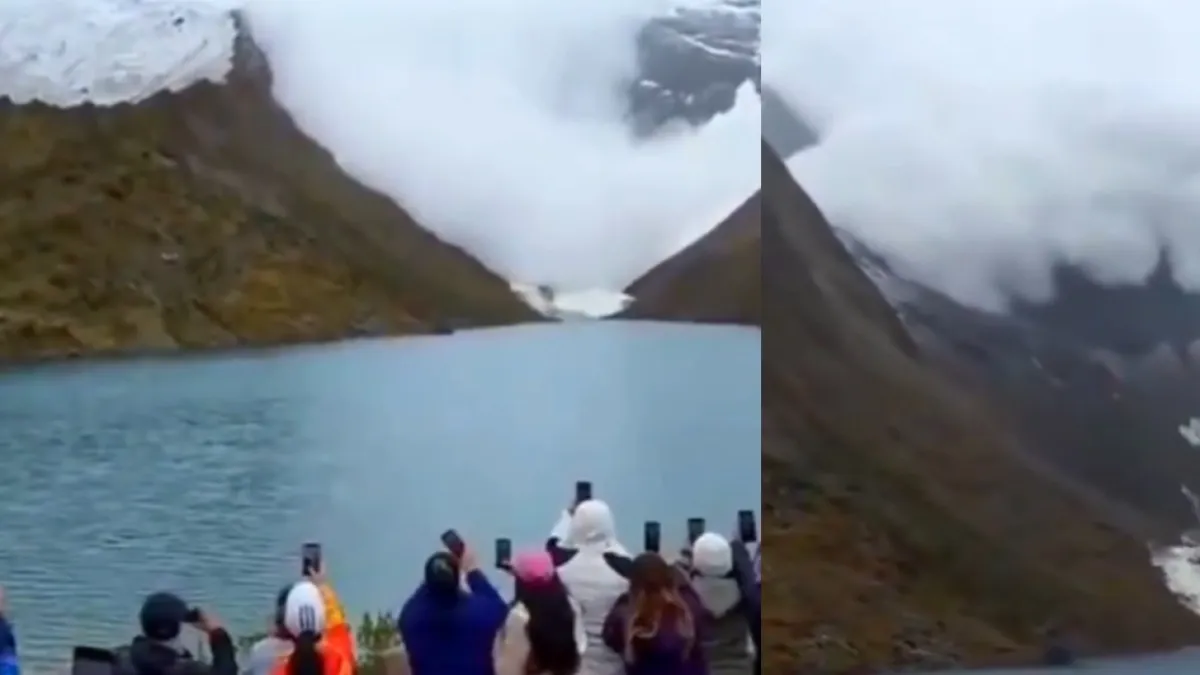 Video: turistas captaron impresionante avalancha en el nevado Humantay, en Perú