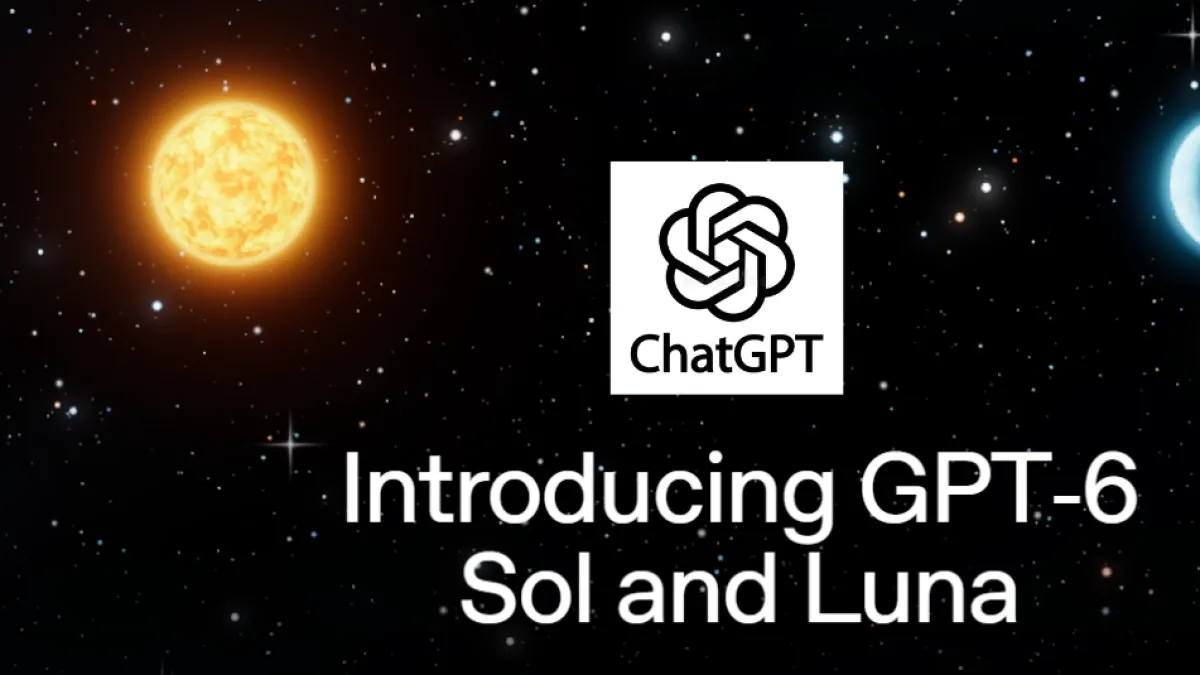 La carrera de OpenAI por hacer una IA más eficiente: lanza GPT-6 Sol y Luna con menor costo y capacidades de Astra
