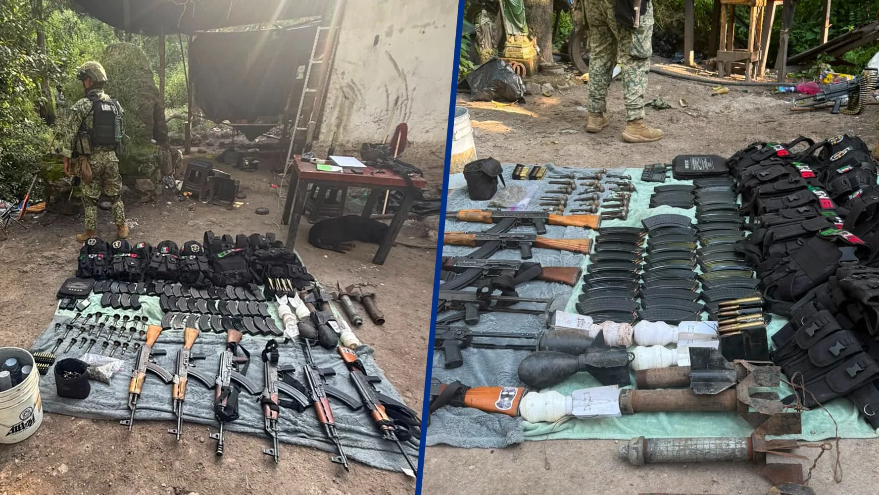 Desmantelan narcocampamento con explosivos artesanales en Jalisco; investigan colaboración de exmilitares