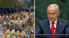 En video: decenas de delegados abandonan la Asamblea General de la ONU durante la intervención de Netanyahu